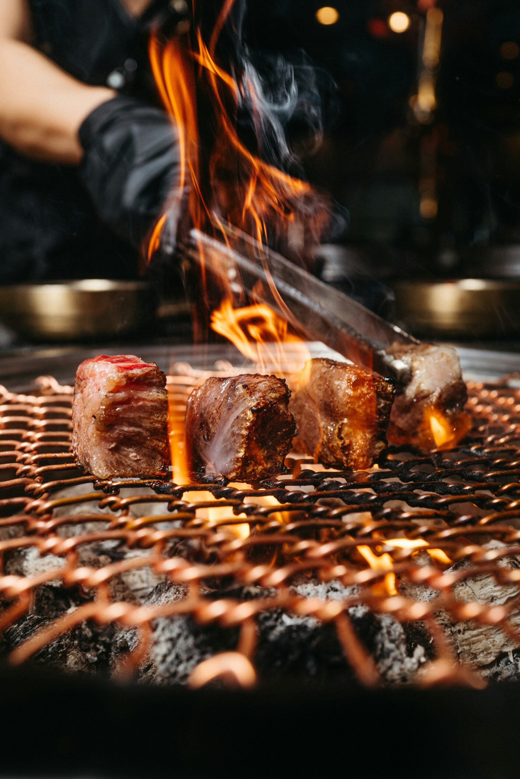 Steak on the grill