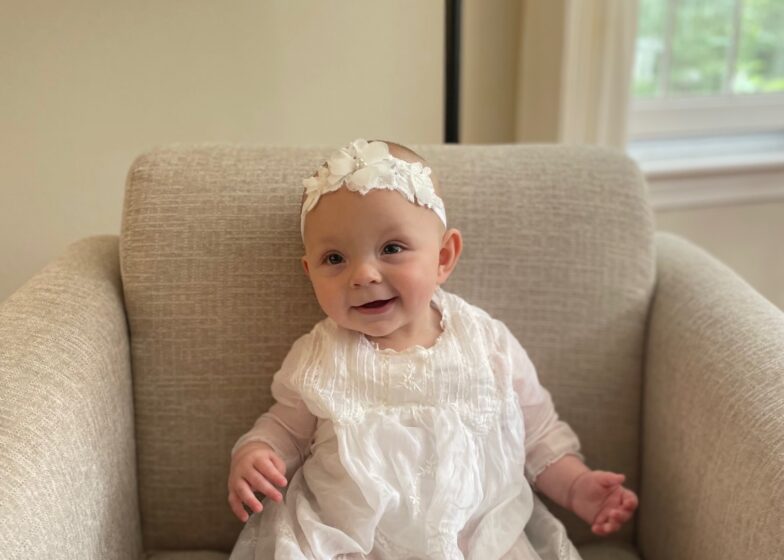 Jenn's Baby in Cute White Dress